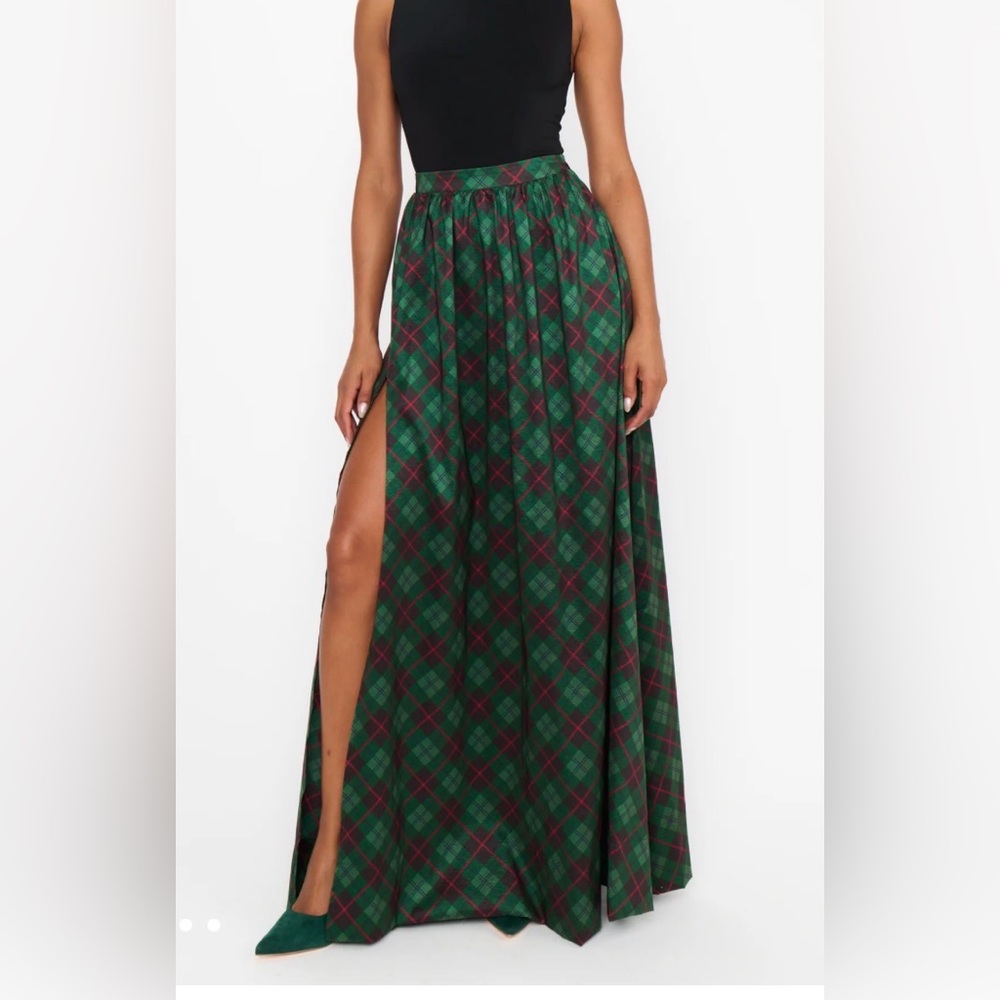 Show Me Your MuMu Monroe Plaid Maxi Skirt Size Small SOLD OUT